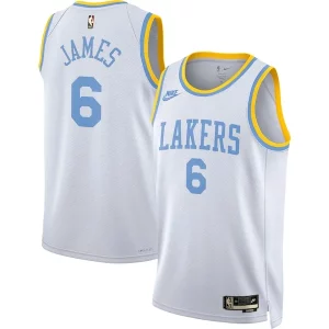 Resistente LeBron James Los Angeles Lakers Nike Swingman Jersey Classic Edition White