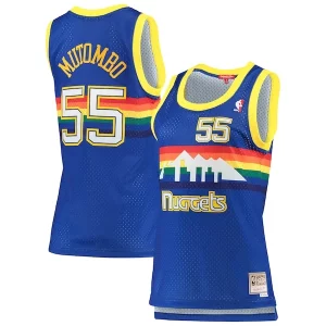 Resistente Maravilloso Exquisito Dikembe Mutombo Denver Nuggets Women's 1991/92 Hardwood Classics Swingman Jersey Royal