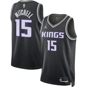 Resistente Original Davion Mitchell Sacramento Kings Jordan Brand Unisex Swingman Jersey Statement Edition Black