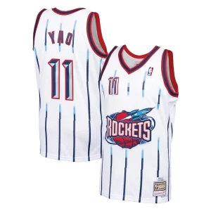 Resistente Original Versátil Yao Ming Houston Rockets 2002 03 Hardwood Classics Swingman Jersey White