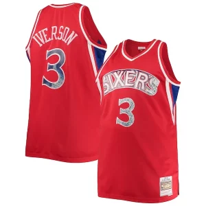 Resistente Perfecto Increíble Allen Iverson Philadelphia 76ers Big & Tall 1996/97 NBA 75th Anniversary Diamond Swingman Jersey Red
