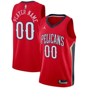 Resistente Práctico New Orleans Pelicans Jordan Brand Swingman Custom Jersey Statement Edition Red