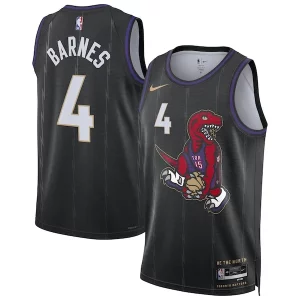 Resistente Scottie Barnes Toronto Raptors Nike Unisex 2024/25 Swingman Player Jersey City Edition Black