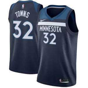 Resistente Único Hermoso Karl Anthony Towns Minnesota Timberwolves Nike Swingman Jersey Navy Icon Edition