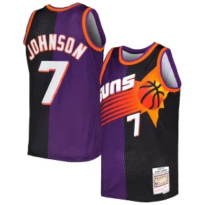 Robusto Bonito Kevin Johnson Phoenix Suns Hardwood Classics 1996/97 Split Swingman Jersey Purple/Black