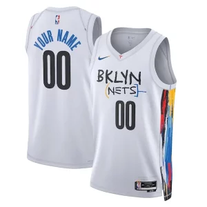 Robusto Brooklyn Nets Nike Unisex 2022/23 Swingman Custom Jersey City Edition White