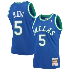Robusto Delicioso Jason Kidd Dallas Mavericks 1994/95 Hardwood Classics Swingman Jersey Blue