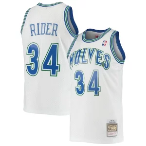 Robusto Delicioso Original Isaiah Rider Minnesota Timberwolves 1995/96 Hardwood Classics Swingman Jersey White