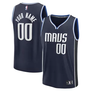 Robusto Magnífico Dallas Mavericks Custom Fast Break Jersey Statement Edition Navy/Blue