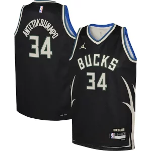Sofisticado Cool Robusto Giannis Antetokounmpo Milwaukee Bucks Jordan Brand Youth Swingman Jersey Statement Edition Black