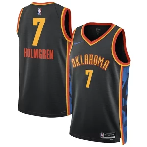 Sofisticado Delicioso Chet Holmgren Oklahoma City Thunder Nike Unisex 2024/25 Swingman Player Jersey City Edition Black