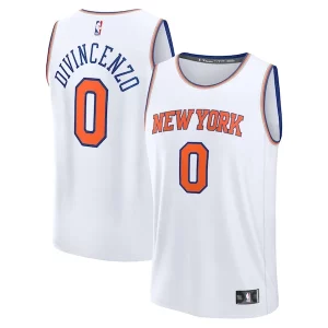 Sofisticado Donte DiVincenzo New York Knicks Fast Break Replica Player Jersey Association Edition White