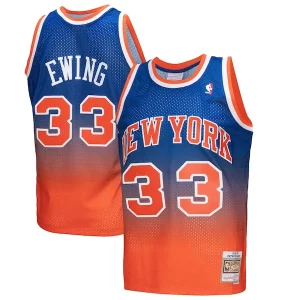 Sofisticado Duradero Magnífico Patrick Ewing New York Knicks 1991/92 Hardwood Classics Fadeaway Swingman Player Jersey Orange/Royal