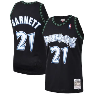 Sofisticado Encantador Cool Kevin Garnett Minnesota Timberwolves Hardwood Classics Swingman Jersey Black/White
