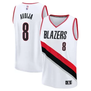 Único Perfecto Encantador Deni Avdija Portland Trail Blazers Fast Break Replica Player Jersey Association Edition White