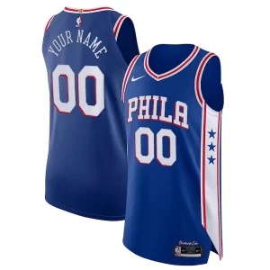 Sofisticado Fácil de llevar Philadelphia 76ers Nike Custom Authentic Jersey Icon Edition Royal