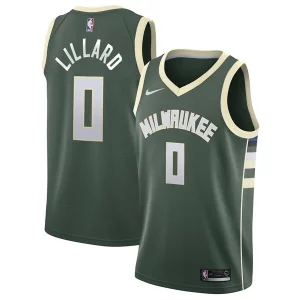Sofisticado Ideal Damian Lillard Milwaukee Bucks Nike Unisex Swingman Player Jersey Icon Edition Hunter Green