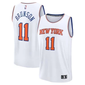 Sofisticado Jalen Brunson New York Knicks Fast Break Replica Player Jersey Association Edition White