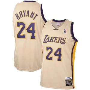 Sofisticado Men's Los Angeles Lakers Kobe Bryant Gold 2008 09 Hardwood Classics Authentic Player Jersey