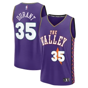 Duradero Estupendo Kevin Durant Phoenix Suns Youth 2024/25 Fast Break Player Jersey City Edition Purple
