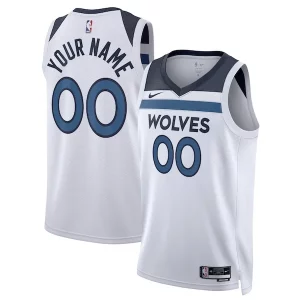 Sofisticado Perfecto Lujoso Minnesota Timberwolves Nike Unisex Swingman Custom Jersey White Association Edition