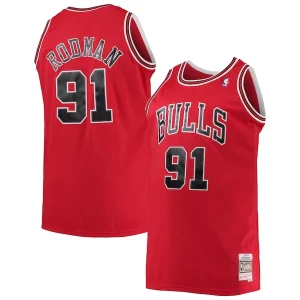 Sofisticado Resistente Dennis Rodman Chicago Bulls 1997/98 Big & Tall Hardwood Classics Swingman Jersey Red