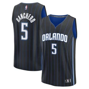 Único Comodo Paolo Banchero Orlando Magic Fast Break Replica Player Jersey Icon Edition Black