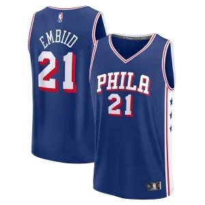 Único Elegante Joel Embiid Philadelphia 76ers Fast Break Replica Player Jersey Icon Edition Royal