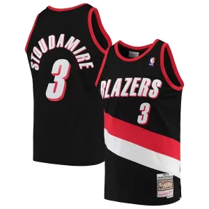 Único Fantástico Damon Stoudamire Portland Trail Blazers 1999/00 Hardwood Classics Swingman Jersey Black