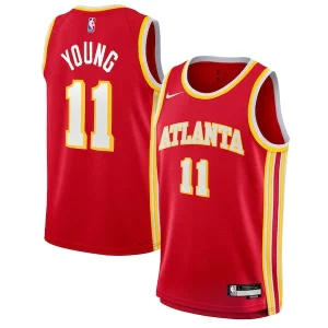 Único Hermoso Chulo Trae Young Atlanta Hawks Nike Youth Swingman Jersey Icon Edition Red