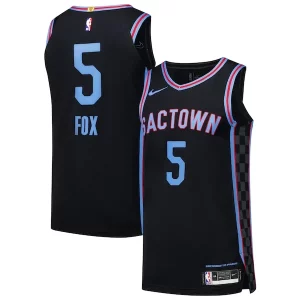 Único Hermoso De'Aaron Fox Sacramento Kings Nike Authentic Player Jersey City Edition Black