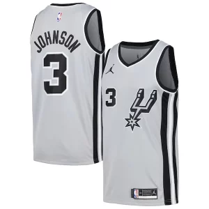 Único Hermoso Keldon Johnson San Antonio Spurs Nike Swingman Player Jersey Statement Edition Silver