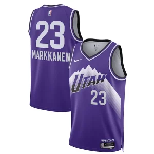 Único Lauri Markkanen Utah Jazz Nike Unisex 2023/24 Swingman Jersey Purple City Edition
