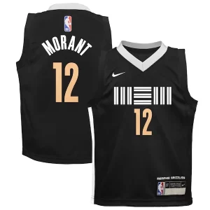 Único Maravilloso Genial Ja Morant Memphis Grizzlies Nike Preschool Swingman Replica Jersey City Edition Black
