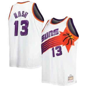Único Maravilloso Steve Nash Phoenix Suns Big & Tall Hardwood Classics 1996/97 Swingman Jersey White/Black