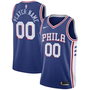 Único Philadelphia 76ers Nike 2020/21 Swingman Custom Jersey Icon Edition Royal