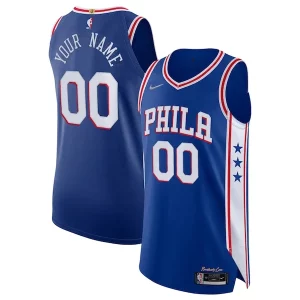 Único Práctico Fantástico Philadelphia 76ers Nike 2021/22 Diamond Authentic Custom Jersey Icon Edition Royal