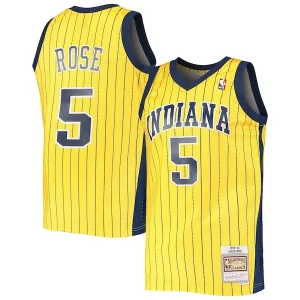Único Robusto Jalen Rose Indiana Pacers 1999/00 Hardwood Classics Swingman Jersey Gold
