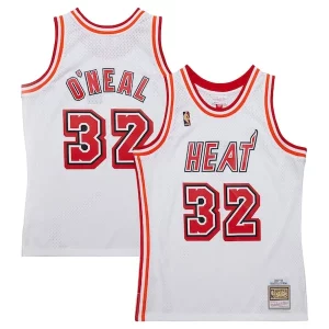 Estupendo Maravilloso Shaquille O'Neal Miami Heat 2007/08 Hardwood Classics Swingman Jersey White