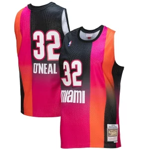 Único Sofisticado Shaquille O'Neal Miami Heat 2005/06 Hardwood Classics Fadeaway Swingman Player Jersey Pink/Black