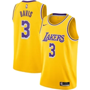 Versátil Anthony Davis Los Angeles Lakers Nike Swingman Jersey Gold Icon Edition