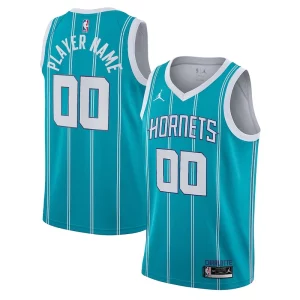 Versátil Charlotte Hornets Jordan Brand 2020/21 Swingman Custom Jersey Icon Edition Teal
