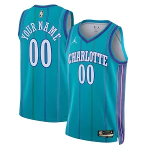 Versátil Charlotte Hornets Jordan Brand Unisex 2023/24 Custom Swingman Jersey Classic Edition Teal