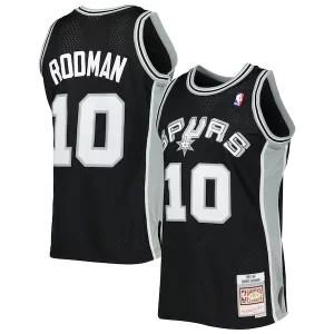 Versátil Chulo Cool Dennis Rodman San Antonio Spurs 2001/02 Hardwood Classics Swingman Jersey Black