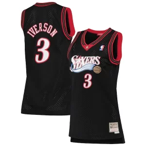 Versátil Comodo Allen Iverson Philadelphia 76ers Women's 2000/01 Hardwood Classics Swingman Jersey Black