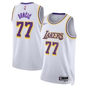 Versátil Encantador Luka Dončić Los Angeles Lakers Nike Association Edition Unisex Swingman Jersey White