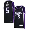 Versátil Exquisito Genial De'Aaron Fox Sacramento Kings Nike Youth Swingman Jersey Icon Edition Purple
