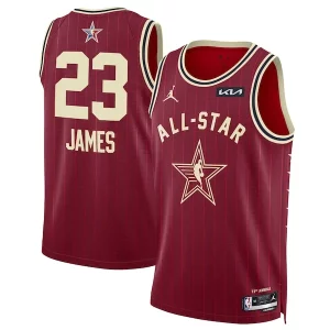 Versátil Fácil de llevar Comodo LeBron James Jordan Brand Unisex 2024 NBA All Star Game Swingman Jersey Crimson