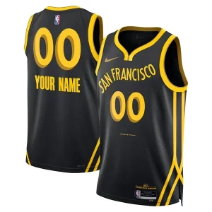 Versátil Golden State Warriors Nike Unisex 2023/24 Custom Swingman Jersey Black City Edition