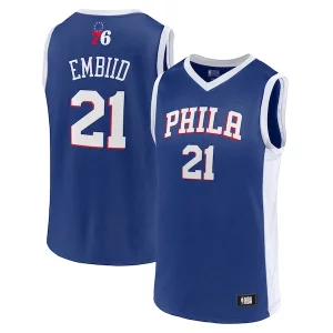 Versátil Increíble Men's Joel Embiid Royal Philadelphia 76ers Player Jersey